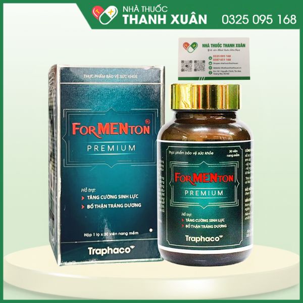 ForMENton Premium - Hỗ trợ bổ thận, tráng dương, hỗ trợ tăng cường sinh lực